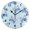 Black, variant on Crab Pattern Wall Clock 10in Round Artistic Oil Painting Home Decor Desk Table Clock