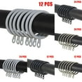 thumbnail image 3 of Metal Curtain Rings Hanging Hooks for Curtains Rods Pole Voile Heavy duty Rings, 3 of 4