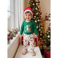 thumbnail image 3 of RUINIXCW Baby Boy Christmas Outfits Long Sleeve Romper Santa Claus Pants Hat, 3 of 7