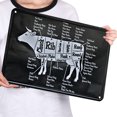 thumbnail image 3 of Chapa Carne Vaca Metal Vintage Pintura Hierro Rectangular Barra Pared 40x30cm, 3 of 8