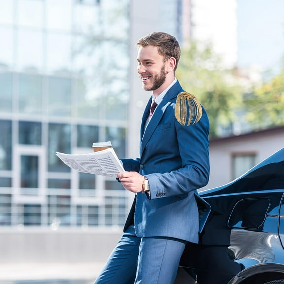 Toyvian Beautiful Tassel Shoulder Epaulet Golden for Decoration 1Pair