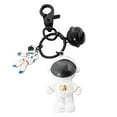 thumbnail image 4 of MLINS Adorable Astronaut Doll Keychain Bell Key Rings Hanging Keychain Ornament for Car Bag (Black), 4 of 8