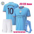 thumbnail image 4 of Manchester City kids kit 2022-23 Home Traje HAALAND Jersey, 4 of 4