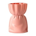 thumbnail image 2 of Imitation Ceramic Vase, Decorative Floral Arrangement With Frame Bracket Stability, for Desktop and Bookshelf Decor, Pink, 2 of 7