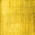 thumbnail image 1 of Ahgly Company Machine Washable Indoor Square Abstract Yellow Contemporary Area Rugs, 6' Square, 1 of 4