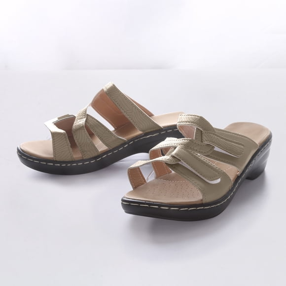 Sandalias de verano para mujer, zapatillas ligeras, tacones de cuña informales, zapatos de mujer Wmkox8yii ytu10719