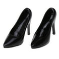 thumbnail image 6 of 1/6 Scale Black PU Leather Female Jacket Coat Skirt Shoes Suit Clothes for 12'' Action Figure, 6 of 9