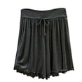 thumbnail image 2 of Only Moment Women's Drawstring Sweat Shorts Modal High Waisted Elastic Running Shorts with Pockets for Gym Casual Womens Shorts Athletic Grey,5XL, 2 of 3