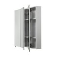 thumbnail image 6 of Croydex Acadia Large White Steel Medicine Cabinet with Three Mirrored Doors (30x30in), 6 of 9