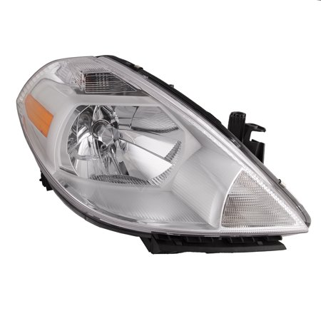 Versa Head (2007-2012 Nissan Versa (07-11 4-Door/07-12 Hatchback) New Passenger Side Headlight Right Headlamp Assembly)