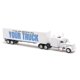 thumbnail image 1 of Camión NewRay Kenworth W900 réplica blanca a escala 1/43, 1 of 4