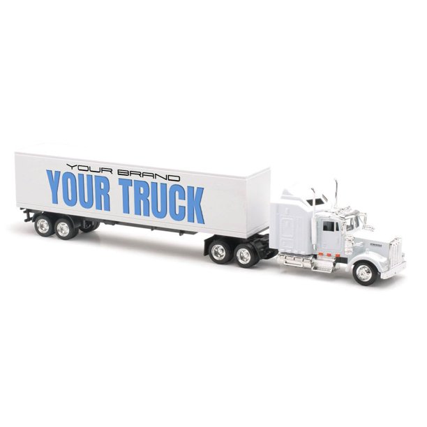 Camión NewRay Kenworth W900 réplica blanca a escala 1/43