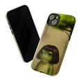 thumbnail image 3 of Quirky Frog Portrait Phone Case – Funny Frog with Bob Haircut Design, Whimsical Forest Art Style for iPhone 17 16 15 14 13 12 11 Plus Pro Max Mini, 3 of 6