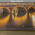 thumbnail image 6 of Ambesonne Landscape Place Mats Set of 4, Old Bridge European, Standard Size, Amber Lilac, 6 of 6