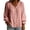 Pink, variant on EazyTech Women's Linen-Blend V-Neck Blouse – Pleated Puff Sleeves with Ruffle Cuffs & Button Front