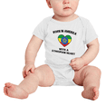 thumbnail image 2 of Born In America With A Ethiopian Heart Funny Baby Clothing Bodysuits For Boy Girl, 2 of 5