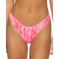 thumbnail image 1 of Isabella Rose Womens Tie Dye High Leg Bikini Bottom, Pink, Medium, 1 of 2