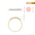 thumbnail image 4 of ANGARA Lab Grown Half Eternity 7 Stone Diamond Wedding Ring for Women in 14K Yellow Gold (Size-2.5mm| Color-F-G| Clarity-VS) | Anniversary, Jewelry Gift for Women | Lab-Grown Diamond Ring, 4 of 6