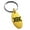 Gold, variant on Stainless Steel Aztec Universe Rune Engraved Small Oval Charm Keychain Keyring