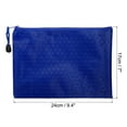 thumbnail image 2 of Uxcell A5 Document Pocket Storage Pouch Waterproof Zipper File Bags, Blue 10 Pack, 2 of 6