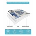 thumbnail image 5 of Quilts Full Size Bedding Set, Vintage Jellyfish Coastal Lightweight Quilted Comforter, Navy Blue Nautical Summer Ocean Soft Reversible Bedspread Coverlet with Pillow Covers for All Season, 78" x 90", 5 of 7