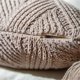 thumbnail image 4 of Square Chenille Throw Pillow Covers Decorative Wave Textured Tassel Solid Cushion Cover Pillowcase for Sofa Couch Bedroom (18"x18",Apricot), 4 of 4