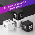 thumbnail image 4 of sunsanly Cube Timer 15/20/30/60 Minutes Countdown Rotation Timer for Tasks Work Study Kitchen Silent Alarm Vibrate Portable Pocket Size Easy Operation Timer for Cooking, 4 of 8