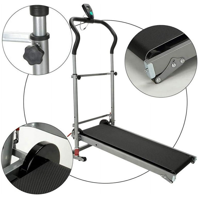 Treadmill non electric folding sales