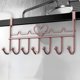 thumbnail image 5 of Gancho detrás de la puerta, ganchos para toallas, estantes de almacenamiento impermeables, color oro rosa, 5 of 6