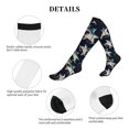 thumbnail image 5 of Pofeuu Cartoon Sharks Print Compression Socks for Women & Men Circulation - Best Support for Nurses,Running,Athletic,Sports, 5 of 7