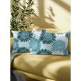 thumbnail image 4 of Outdoor Pillows Waterproof, Turquoise Sunflowers Bedding Throw Pillows with Insert for Couch Sofa Bed, Spring Floral Modern Abstract Art 12x20 Inch Pillowcases Decorative Patio Pillow Set of 2, 4 of 7