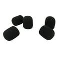 thumbnail image 2 of Juego de accesorios de esponja gruesa para parabrisas, cubierta de micrófono, pantalla de viento, color negro, 5 uds., 2 of 12