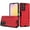 Red, variant on Designed for Samsung Galaxy A15 5G Strong Tough Metallic Brush Texture Design Hybrid Dual Layers Hard PC + TPU Rubberized Silicone Phone Case Cover [Blue]