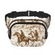 thumbnail image 1 of Fotbe Western Desert Cowboys1 Cangurera Cuadrada con Estampado de Doble Capa, Bolsa de Cintura Ajustable Mini para Hombres y Mujeres, 1 of 9