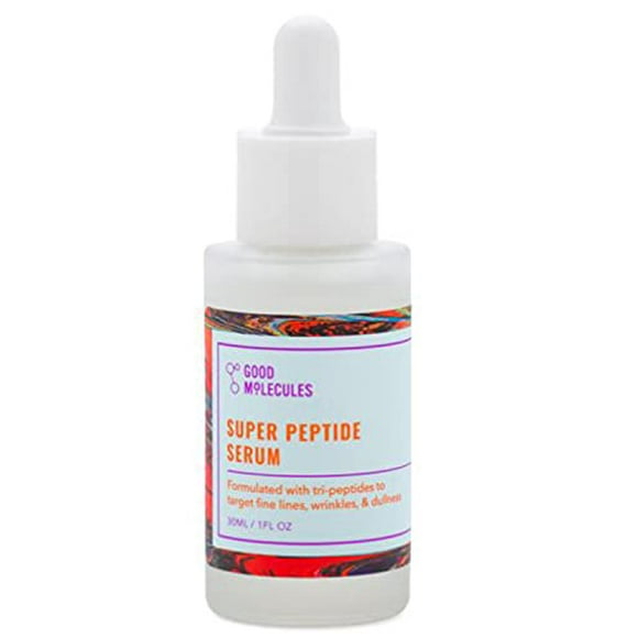 Good Molecules Super Peptide Serumc 1 Fl. Oz! Formulated With Peptides And Copper Tripeptides! Helps To Hydrate, Brighten, And Smooth For A Healthy, Youthful-Looking Glow! Vegan & Cruelty Free!
