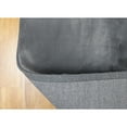 thumbnail image 5 of Contemporary Grey Rectangle Faux Rabbit Fur Area Rug - Noble House-Color:Grey,Material:faux rabbit fur, 5 of 5