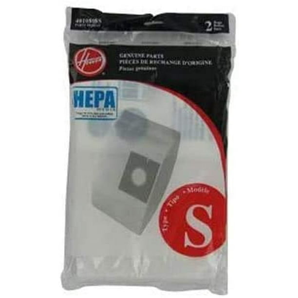 GENUINE Hoover Canister Vacuum Type S HEPA Bags 2 Pk Part 4010808S