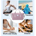 thumbnail image 2 of Fmxomd Personal Item Bag 18.5" x 10.25" x 8", Travel Duffel Bag Sports Gym Bag with Dry Wet Separated Pocket for Men and Women, Overnight Bag Weekender Bag Training Handbag Yoga Bag - Purple, 2 of 6