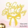 thumbnail image 3 of Tarjeta de cebolla dorada para pastel de cumpleaños, nueva decoración para hornear en inglés, complemento de cumpleaños en fila, 3 of 6