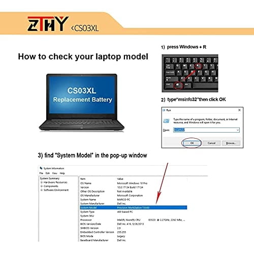 Batería ZTHY para Laptop HP EliteBook 840 G3 848 G3 850 11.4V 46.5Wh