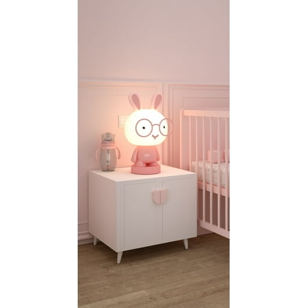 Lumi Pals Kid's Table lamp/ night light Pedestal Bunny