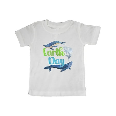 

Inktastic Earth Day with Cute Blue Whales Gift Baby Boy or Baby Girl T-Shirt