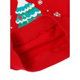 thumbnail image 4 of Wangsaura Women Christmas Pullover, Round Neck Print Party Spring Tops, 4 of 9