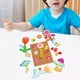 thumbnail image 5 of Juguete de madera para niños con chincheta de corcho, rompecabezas de cartón, juguete de aprendizaje para el cerebro Planta, 5 of 9