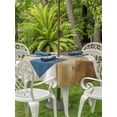 thumbnail image 2 of Outdoor Tablecloth with Umbrella Hole and Zipper, Brown Geometric Round Table Cloth 54 Inch Waterproof Tablecloth, Watercolor Ombre Modern Abstract Art Picnic Table Cover for Patio Camping, 2 of 7