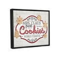 thumbnail image 3 of Stupell Industries Vintage Mrs. Claus Cookies Sign Graphic Art Jet Black Floating Framed Canvas Print Wall Art, Design by Jennifer Pugh, 3 of 8