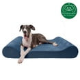 thumbnail image 4 of FurHaven Pet Dog Bed | Orthopedic Microvelvet Luxe Lounger Pet Bed for Dogs & Cats, Stellar Blue, Giant, 4 of 10