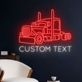 thumbnail image 2 of Handmadetneonsign Semi Truck Neon Sign, Semi Truck Led Sign, Truck Led Light, Truck Neon Light, 2 of 5