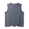 thumbnail image 1 of Men Tank Top Cooling Sleeveless Workout Vest Quick Drying for Home Training Sports Grey 2XL, 1 of 8