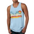 thumbnail image 2 of XIYON Father's Day Men's Tank Top Sleeveless Round Neck Graphic Print Summer Fashion Comfortable Tee Top For Holiday Vacation Beach,Light Blue,XXXL, 2 of 4